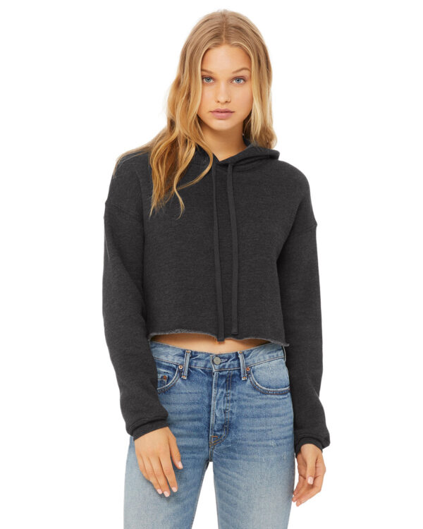 Bella + Canvas Ladies' Cropped Fleece Hoodie: Contemporary Comfort and Style - Image 3