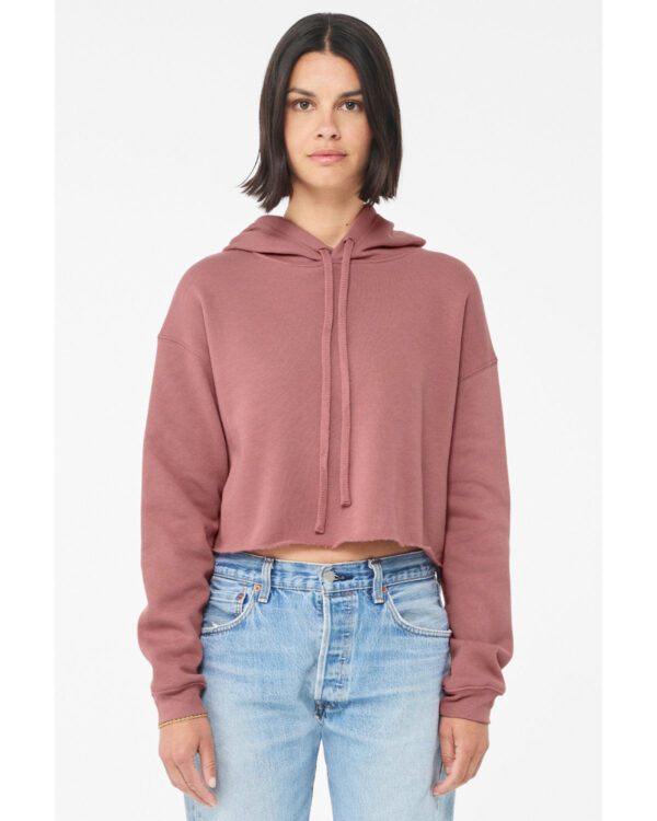 Bella + Canvas Ladies' Cropped Fleece Hoodie: Contemporary Comfort and Style - Image 7