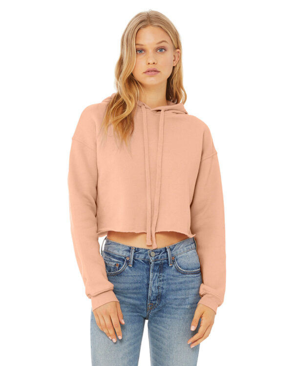 Bella + Canvas Ladies' Cropped Fleece Hoodie: Contemporary Comfort and Style - Image 10