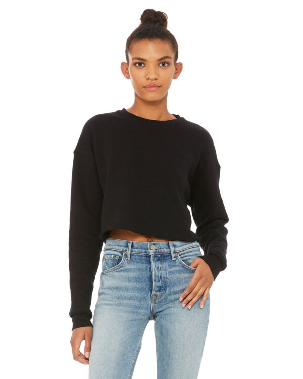 Bella + Canvas Ladies' Cropped Fleece Crew: Contemporary Elegance and Comfort