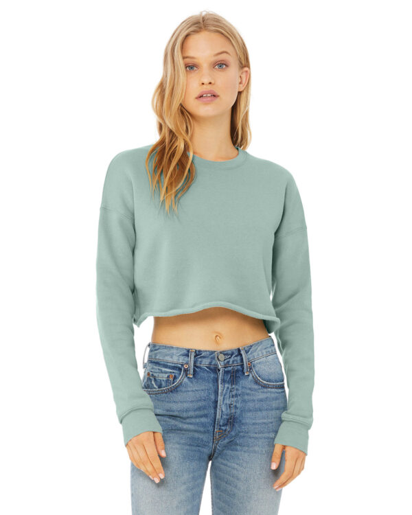 Bella + Canvas Ladies' Cropped Fleece Crew: Contemporary Elegance and Comfort - Image 4