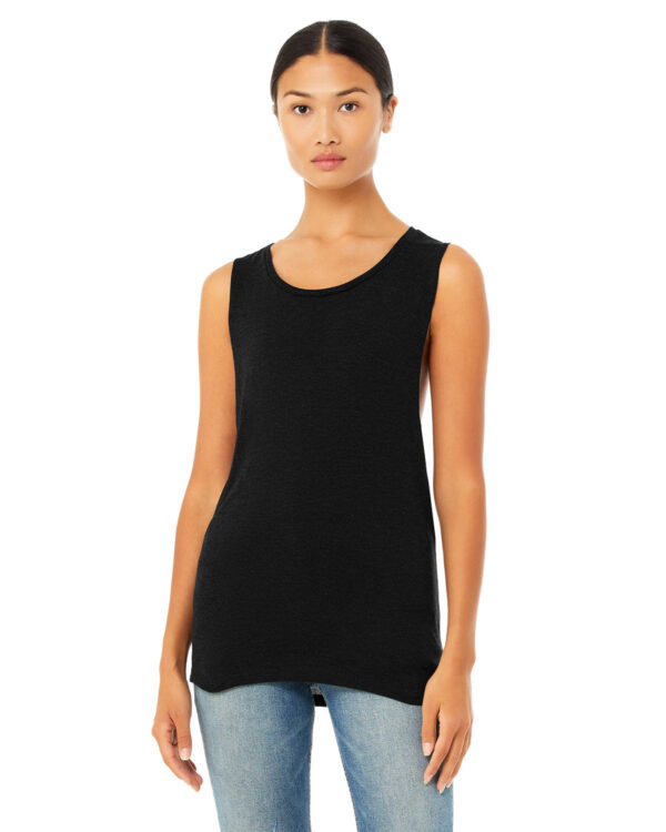 Bella + Canvas Flowy Scoop Muscle Tank: Effortless Style for Women - Image 3