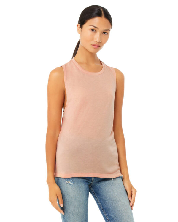 Bella + Canvas Flowy Scoop Muscle Tank: Effortless Style for Women - Image 13