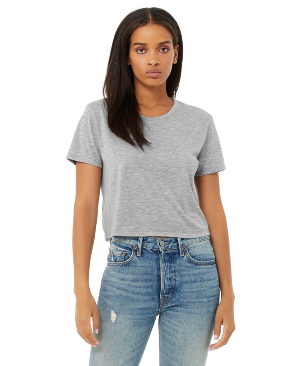 Bella + Canvas Flowy Cropped T-Shirt: Trendy Comfort for Women