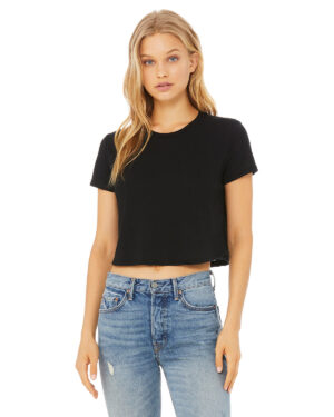 Bella + Canvas Flowy Cropped T-Shirt: Trendy Comfort for Women