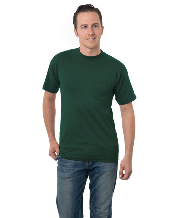 Bayside Adult 6.1 oz. Cotton Pocket T-Shirt - Image 5