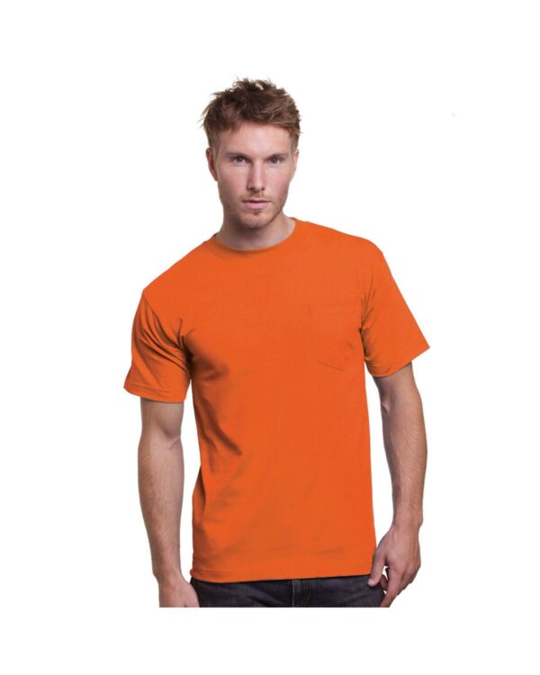 Bayside Adult 6.1 oz. Cotton Pocket T-Shirt - Image 3