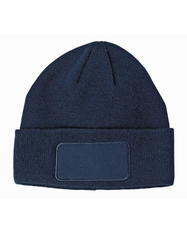 Big Accessories Patch Beanie: Embodied Style with Artful Accents - Image 3