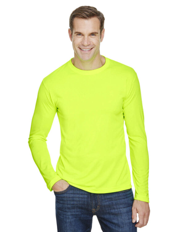 Bayside Unisex 4.5 oz., 100% Polyester Performance Long-Sleeve T-Shirt - Image 2