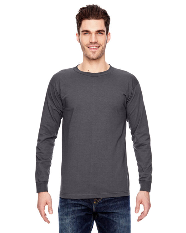 Bayside Adult 6.1 oz., 100% Cotton Long Sleeve T-Shirt - Image 4