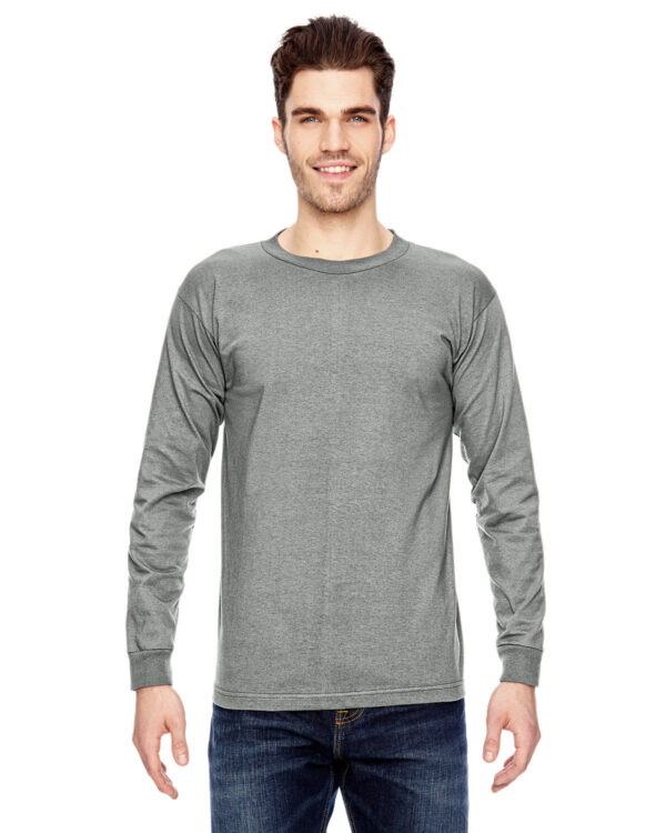 Bayside Adult 6.1 oz., 100% Cotton Long Sleeve T-Shirt - Image 5