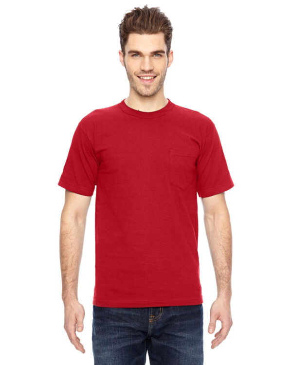 Bayside Adult 6.1 oz., 100% Cotton Pocket T-Shirt - Image 10