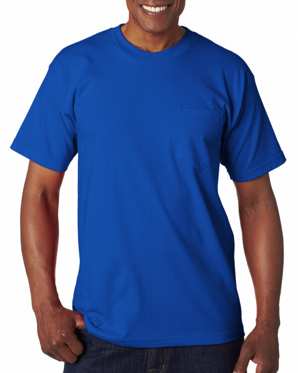 Bayside Adult 6.1 oz., 100% Cotton Pocket T-Shirt - Image 11