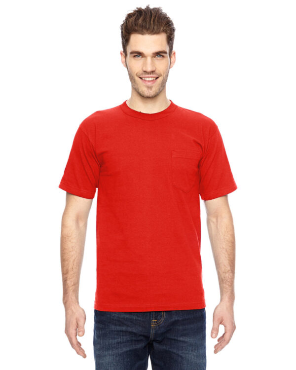 Bayside Adult 6.1 oz., 100% Cotton Pocket T-Shirt - Image 3