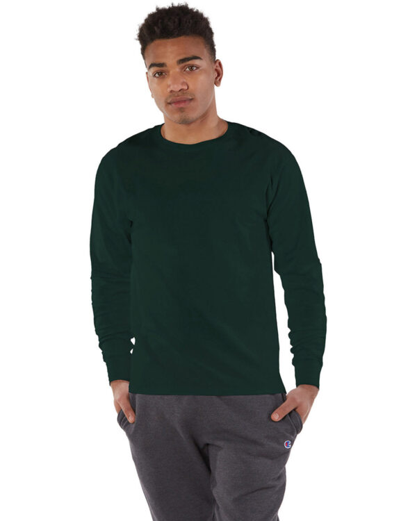 Champion Essential: The Adult Long-Sleeve Ringspun T-Shirt - Image 6