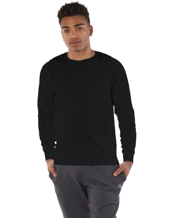 Champion Essential: The Adult Long-Sleeve Ringspun T-Shirt - Image 2