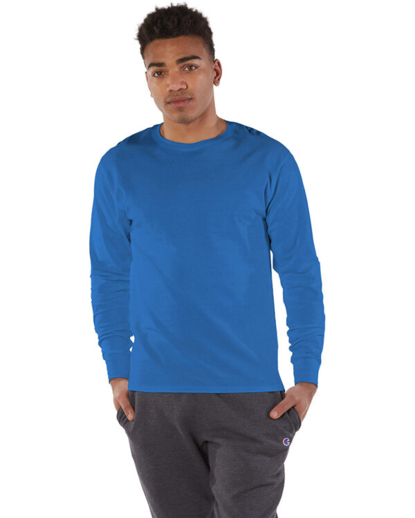 Champion Essential: The Adult Long-Sleeve Ringspun T-Shirt - Image 14