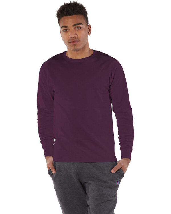 Champion Essential: The Adult Long-Sleeve Ringspun T-Shirt - Image 9