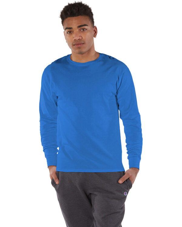 Champion Essential: The Adult Long-Sleeve Ringspun T-Shirt - Image 3