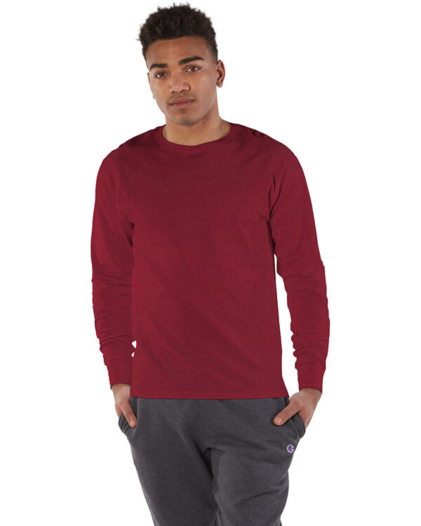 Champion Essential: The Adult Long-Sleeve Ringspun T-Shirt - Image 15