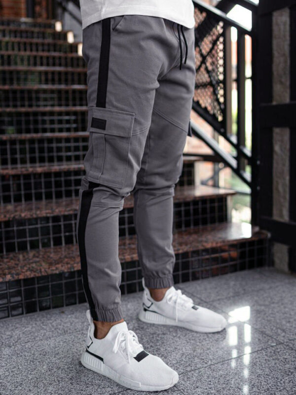 Leather Bound Casual Pants For Men - Image 2