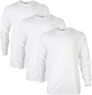 Gildan Adult Big Size Ultra Cotton Long Sleeve T-Shirt - Pack of 3