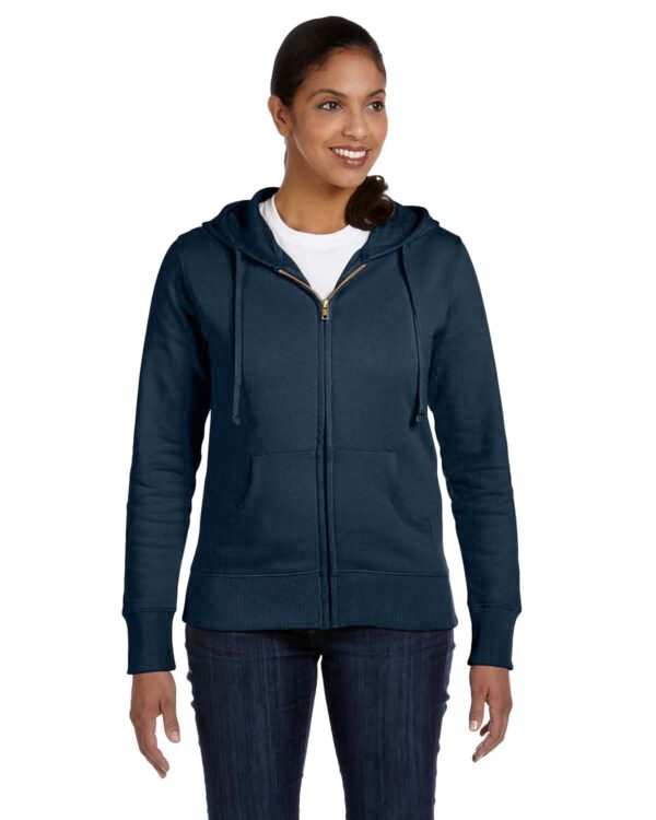 Elevate Comfort and Consciousness: Ladies' Organic/Recycled Full-Zip Hooded Sweatshirt by econscious - Image 3