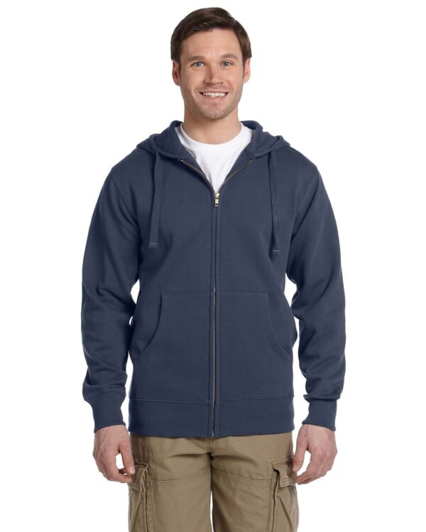 Elevate Style Sustainably: Men's Organic/Recycled Full-Zip Hooded Sweatshirt by econscious - Image 5