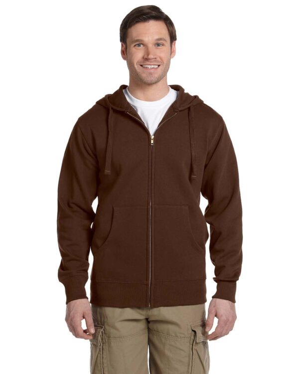 Elevate Style Sustainably: Men's Organic/Recycled Full-Zip Hooded Sweatshirt by econscious - Image 3