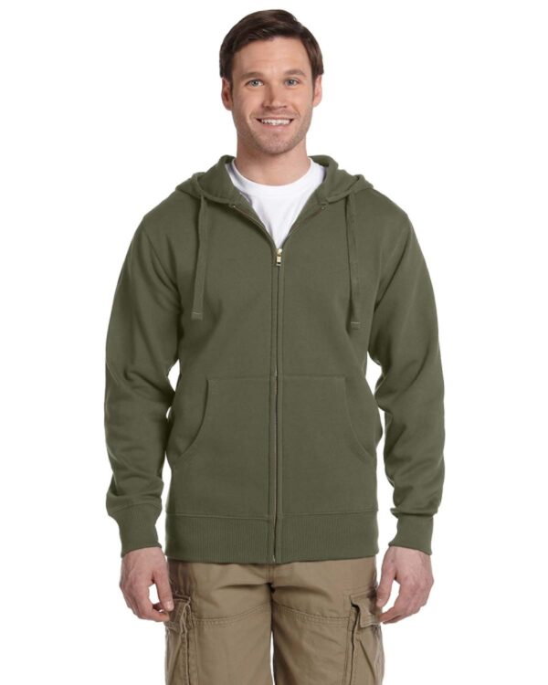 Elevate Style Sustainably: Men's Organic/Recycled Full-Zip Hooded Sweatshirt by econscious - Image 4