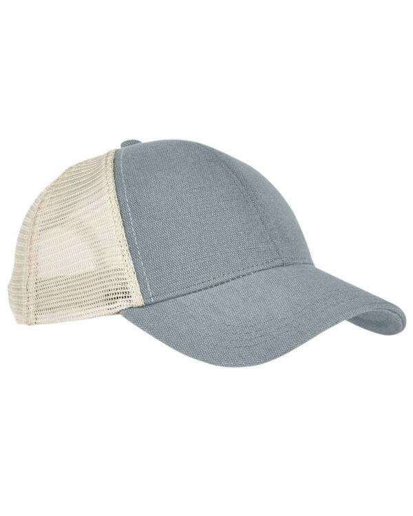 Elevate Style Responsibly: Unisex Hemp Eco Trucker Recycled Polyester Mesh Cap by econscious - Image 4