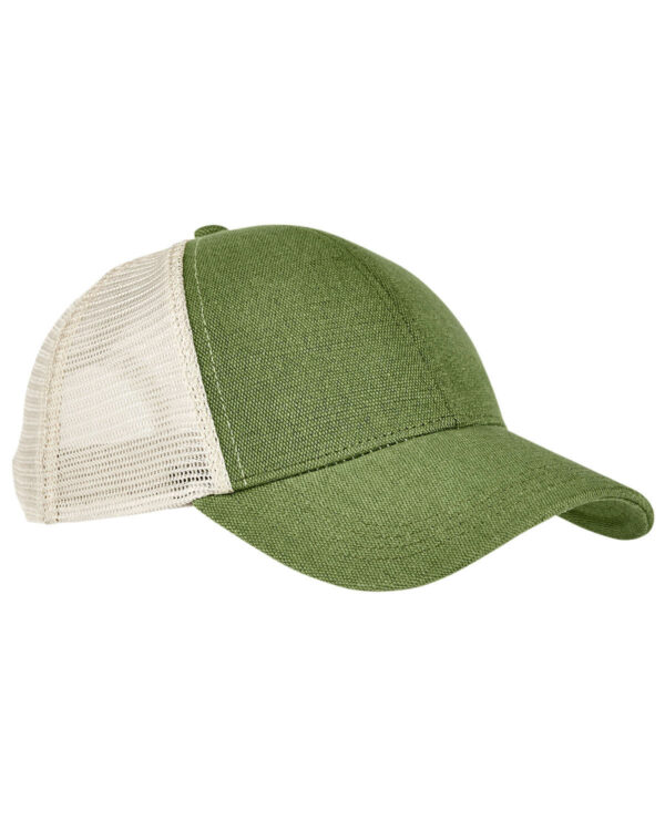 Elevate Style Responsibly: Unisex Hemp Eco Trucker Recycled Polyester Mesh Cap by econscious - Image 6