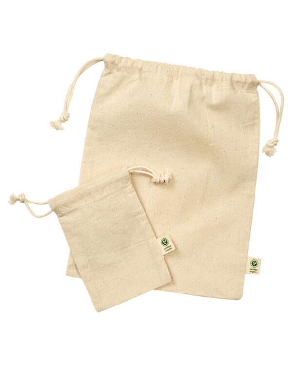 Elevate Gifting with Sustainability: Organic Cotton Cinch Gift Bag by econscious