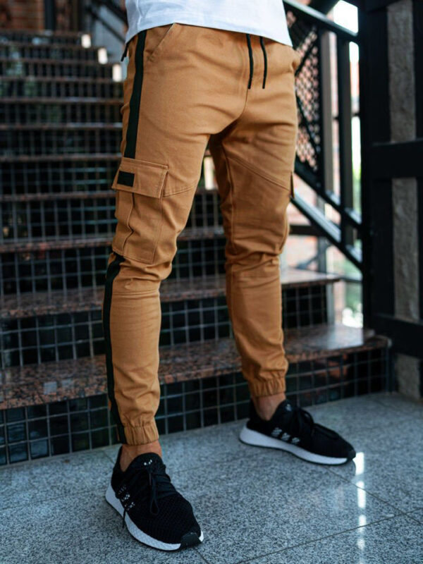 Leather Bound Casual Pants For Men - Image 4