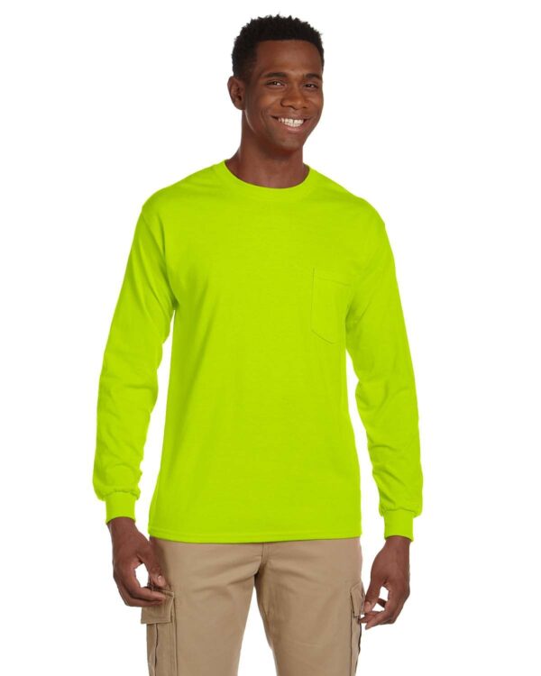 GILDANS-LONG-SLEEVE-POCKET-TEE-ULTRA-COTTONÂ®-COMFORT