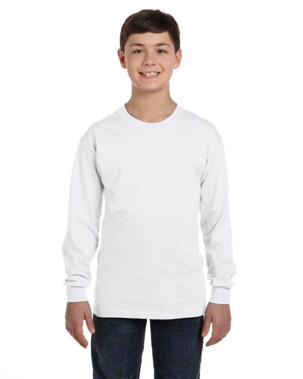 GILDAN-YOUTH-HEAVY-COTTONÂ„Â¢-LONG-SLEEVE-T-SHIRT-COZY-STYLE