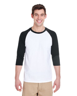 Gildan Adult Heavy Cottonâ„¢ 3/4-Raglan Sleeve T-Shirt G570