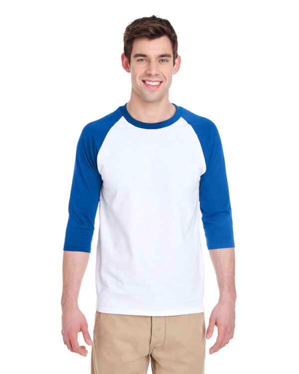 Gildan Adult Heavy Cottonâ„¢ 3/4-Raglan Sleeve T-Shirt G570 - Image 4