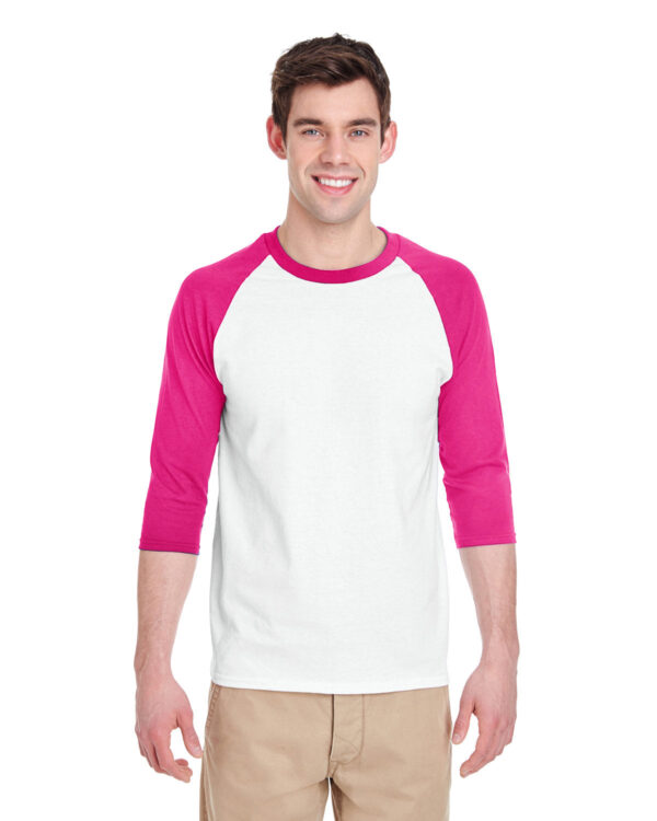 Gildan Adult Heavy Cottonâ„¢ 3/4-Raglan Sleeve T-Shirt G570 - Image 5