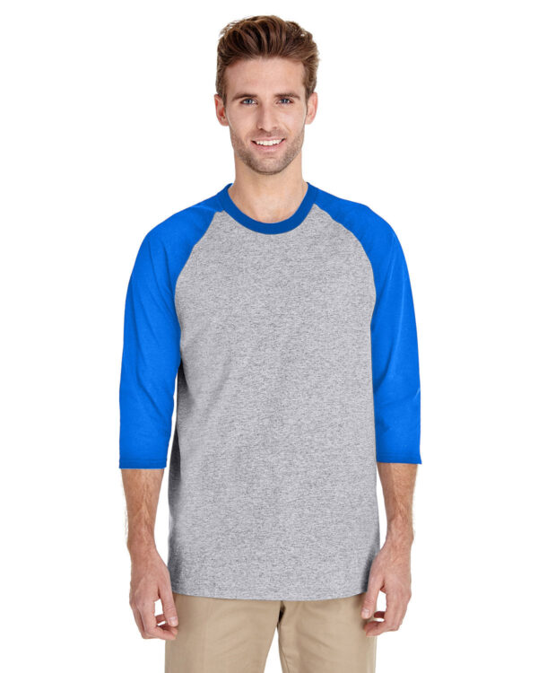 Gildan Adult Heavy Cottonâ„¢ 3/4-Raglan Sleeve T-Shirt G570 - Image 7