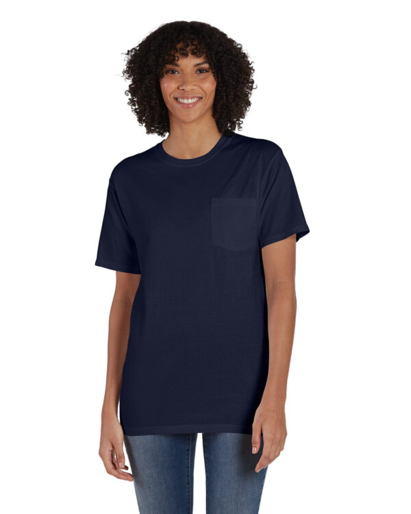 ComfortWash by Hanes Unisex Garment-Dyed T-Shirt with Pocket GDH150 - Image 3