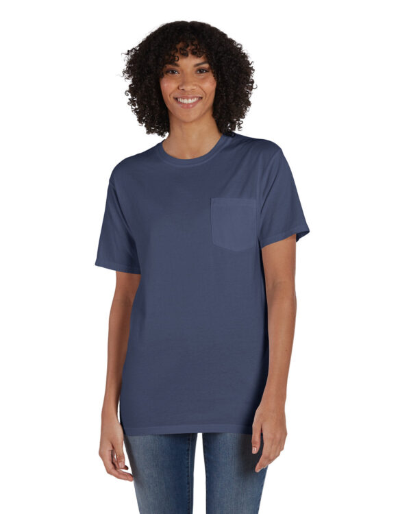 ComfortWash by Hanes Unisex Garment-Dyed T-Shirt with Pocket GDH150 - Image 5