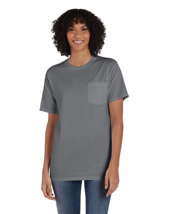 ComfortWash by Hanes Unisex Garment-Dyed T-Shirt with Pocket GDH150 - Image 6