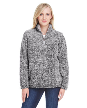 Indulge in Cozy Luxury: J America Ladies' Epic Sherpa 1/4 Zip