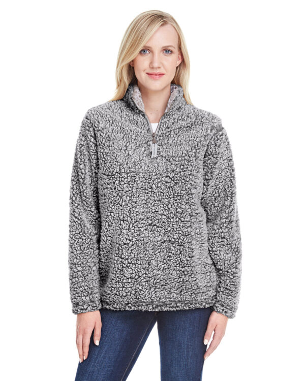 Indulge in Cozy Luxury: J America Ladies' Epic Sherpa 1/4 Zip - Image 2