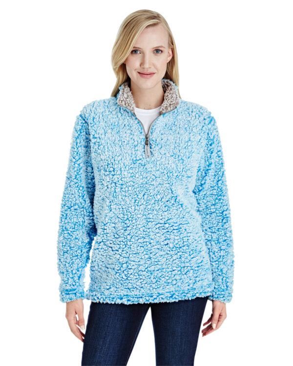 Indulge in Cozy Luxury: J America Ladies' Epic Sherpa 1/4 Zip - Image 7