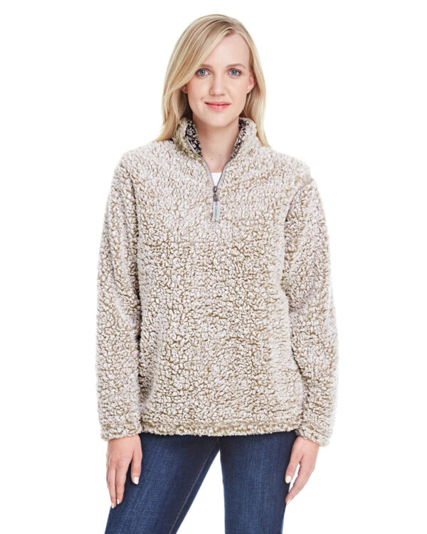 Indulge in Cozy Luxury: J America Ladies' Epic Sherpa 1/4 Zip - Image 5