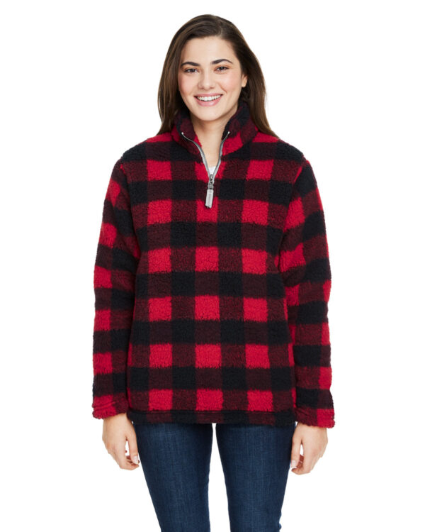 Indulge in Cozy Luxury: J America Ladies' Epic Sherpa 1/4 Zip - Image 6