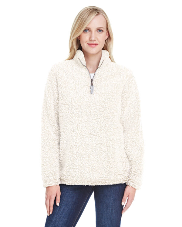 Indulge in Cozy Luxury: J America Ladies' Epic Sherpa 1/4 Zip - Image 4