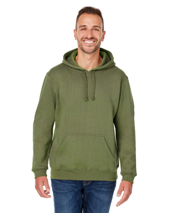 Elevated Comfort: J America Adult Premium Fleece Pullover Hooded Sweatshirt - Image 7